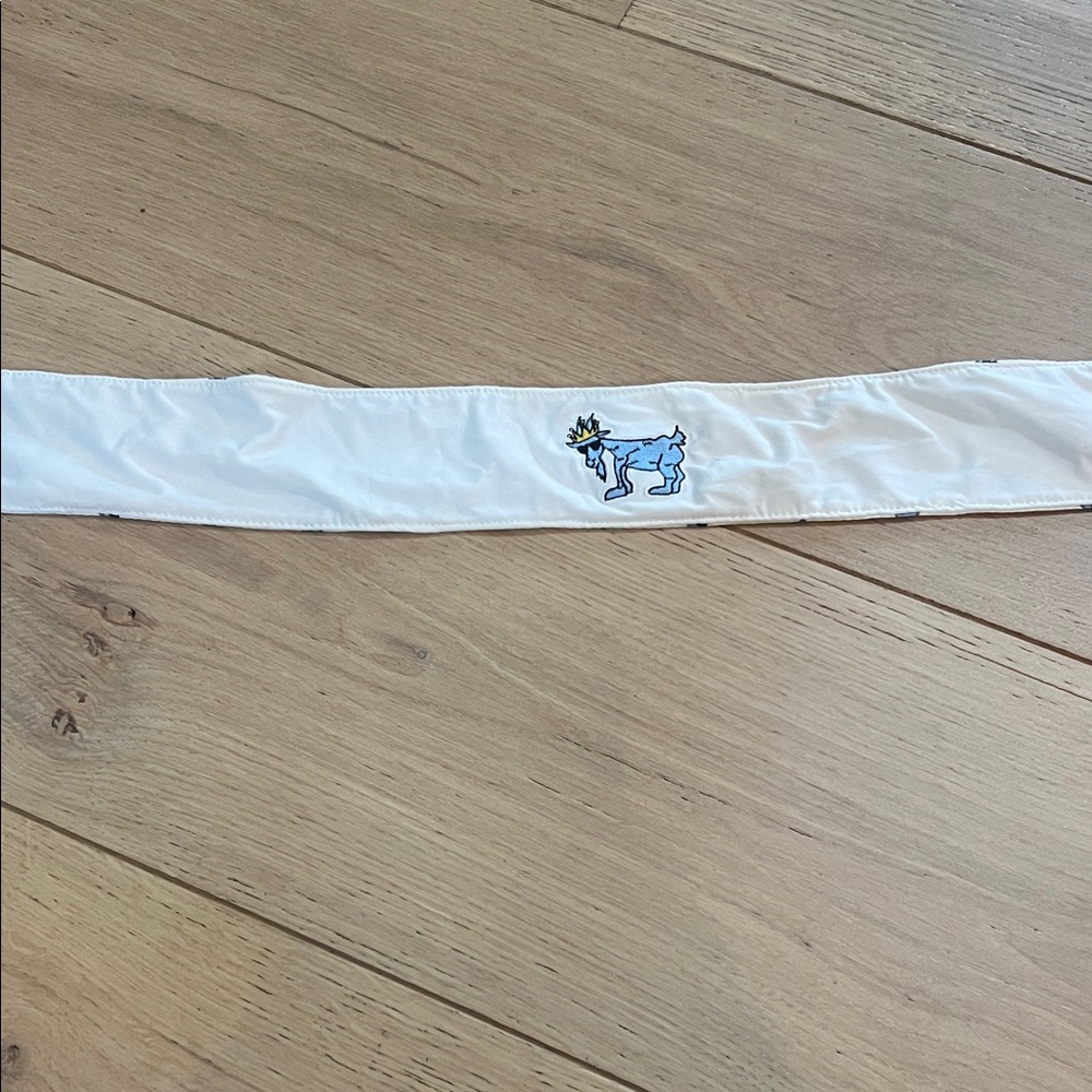 White Goat Headband Reversable